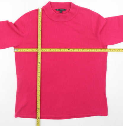 Womens UK Size 16 M&Co Pink Pullover Jumper