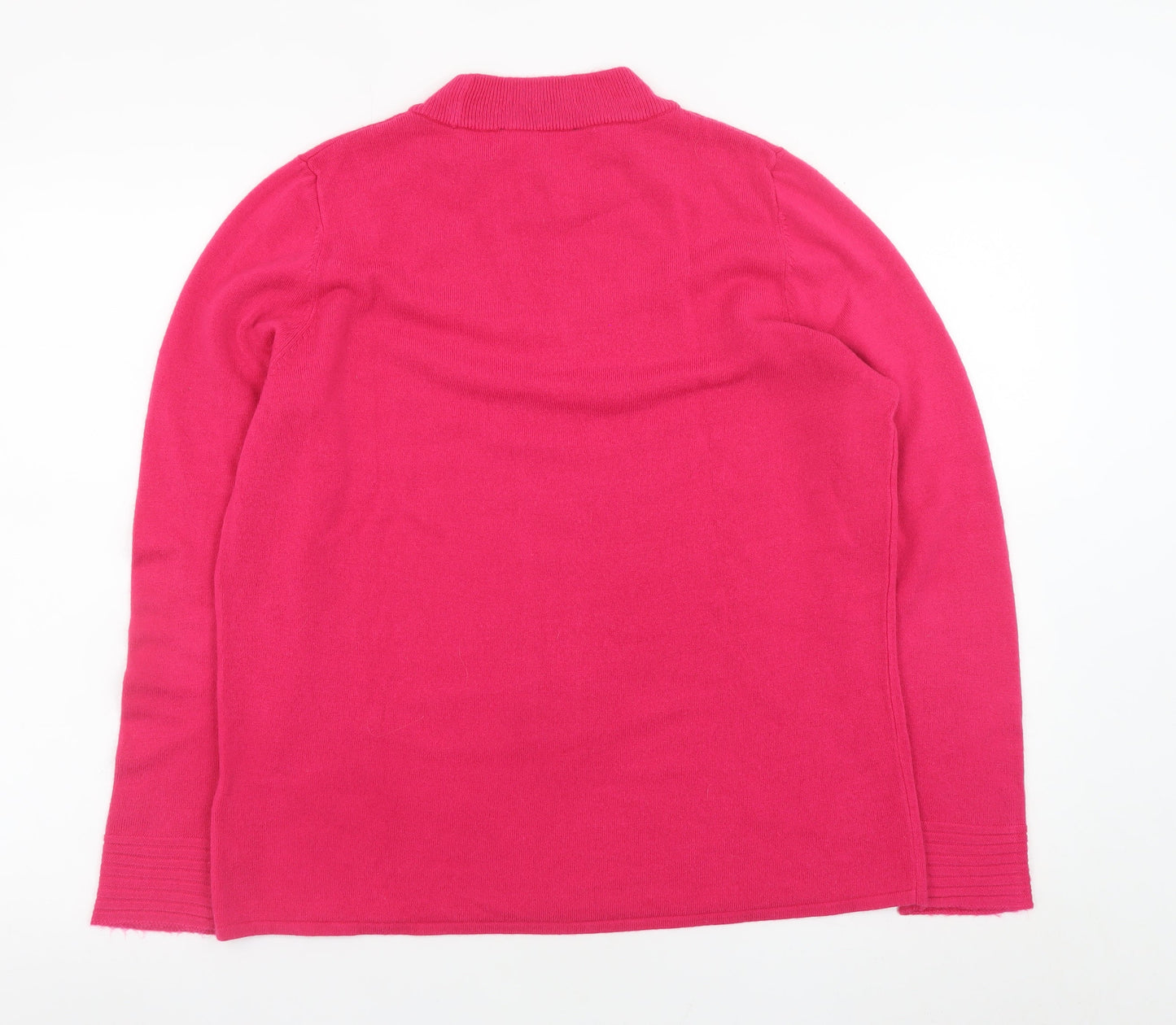 Womens UK Size 16 M&Co Pink Pullover Jumper