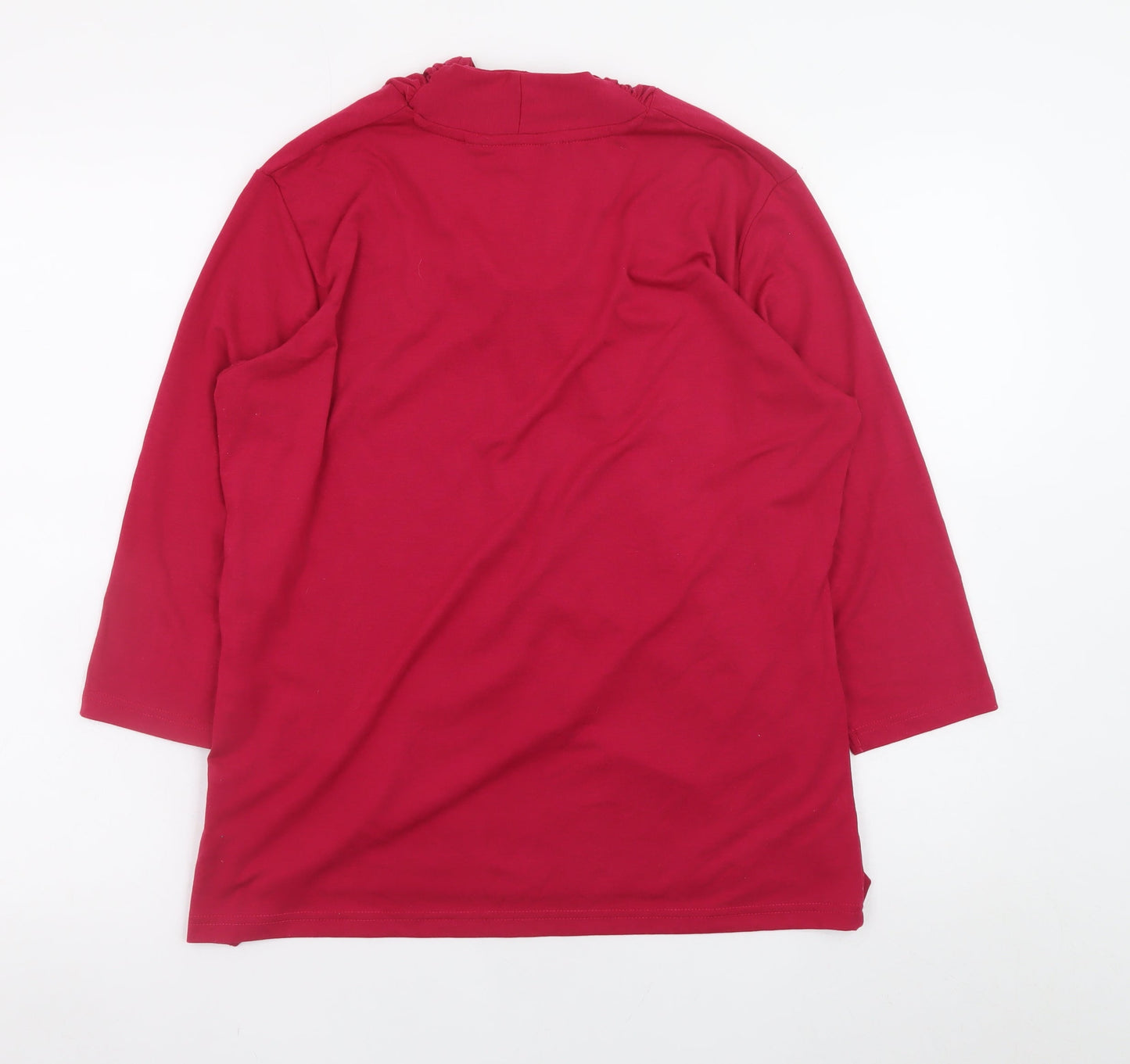 Womens UK Size M Isle Collection Red Tunic Blouse
