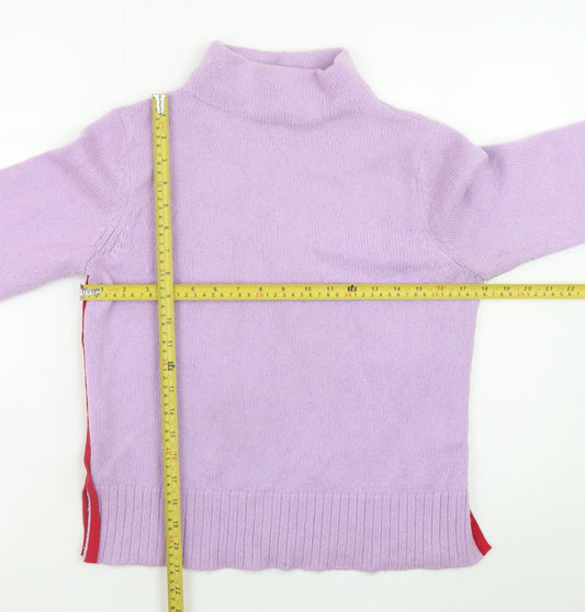 Mint Velvet Women’s Purple Roll Neck Knit Jumper Size 8