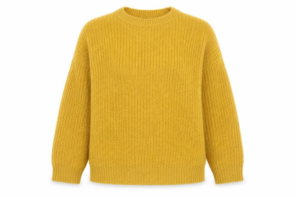 Womens UK Size L New Look Yellow Pullover Jumper