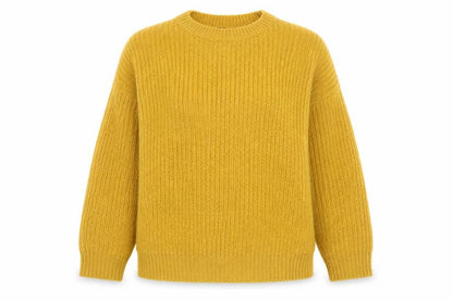 Womens UK Size L New Look Yellow Pullover Jumper