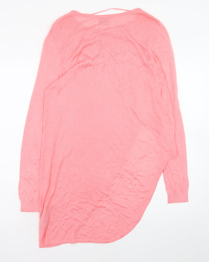 Womens UK Size M VERO MODA Pink Tunic Blouse