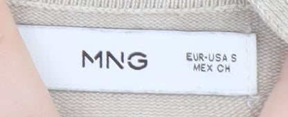 Womens UK Size S MNG Beige Pullover Jumper