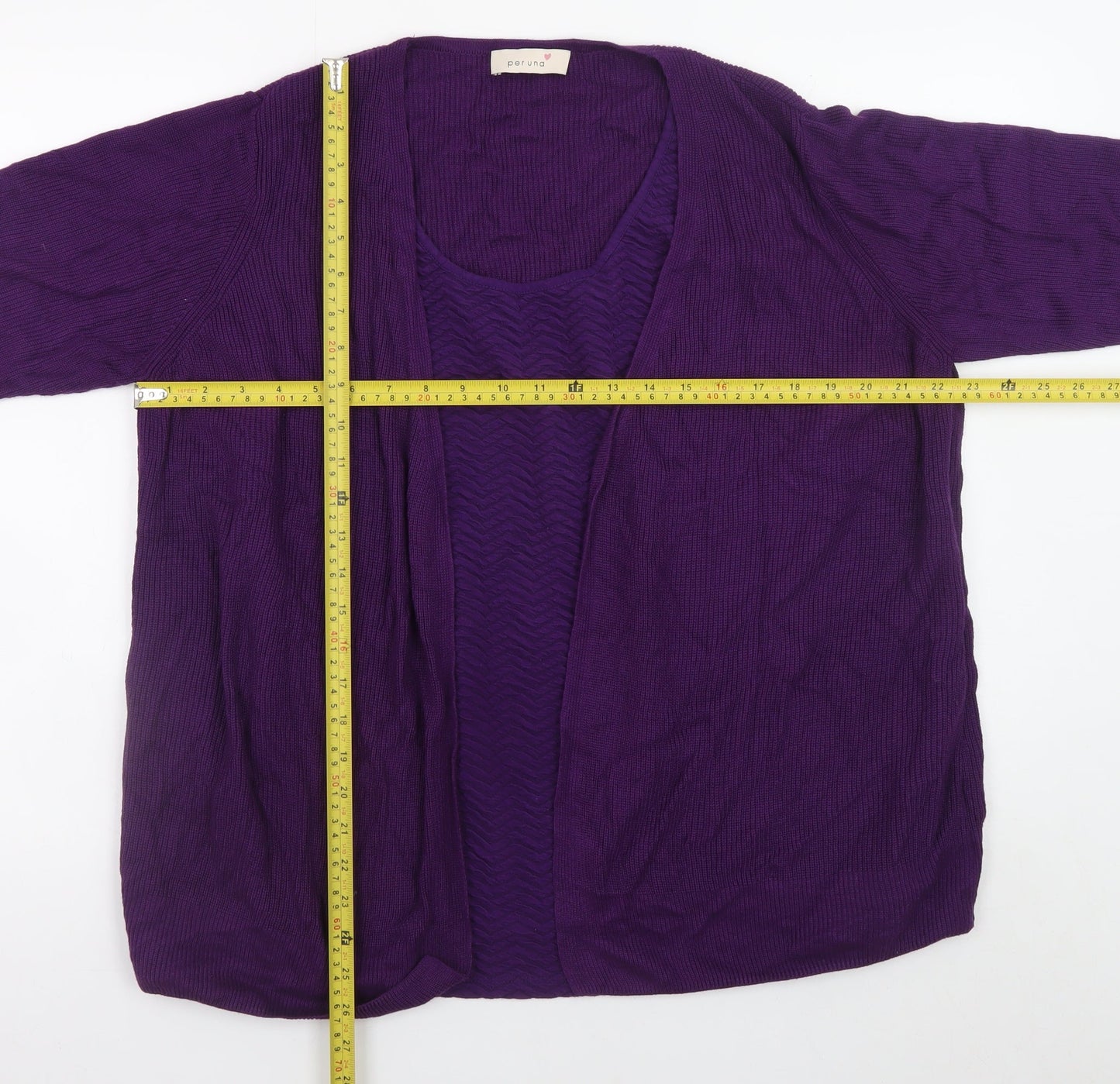 Womens UK Size 24 Marks and Spencer Purple Cardigan Jumper