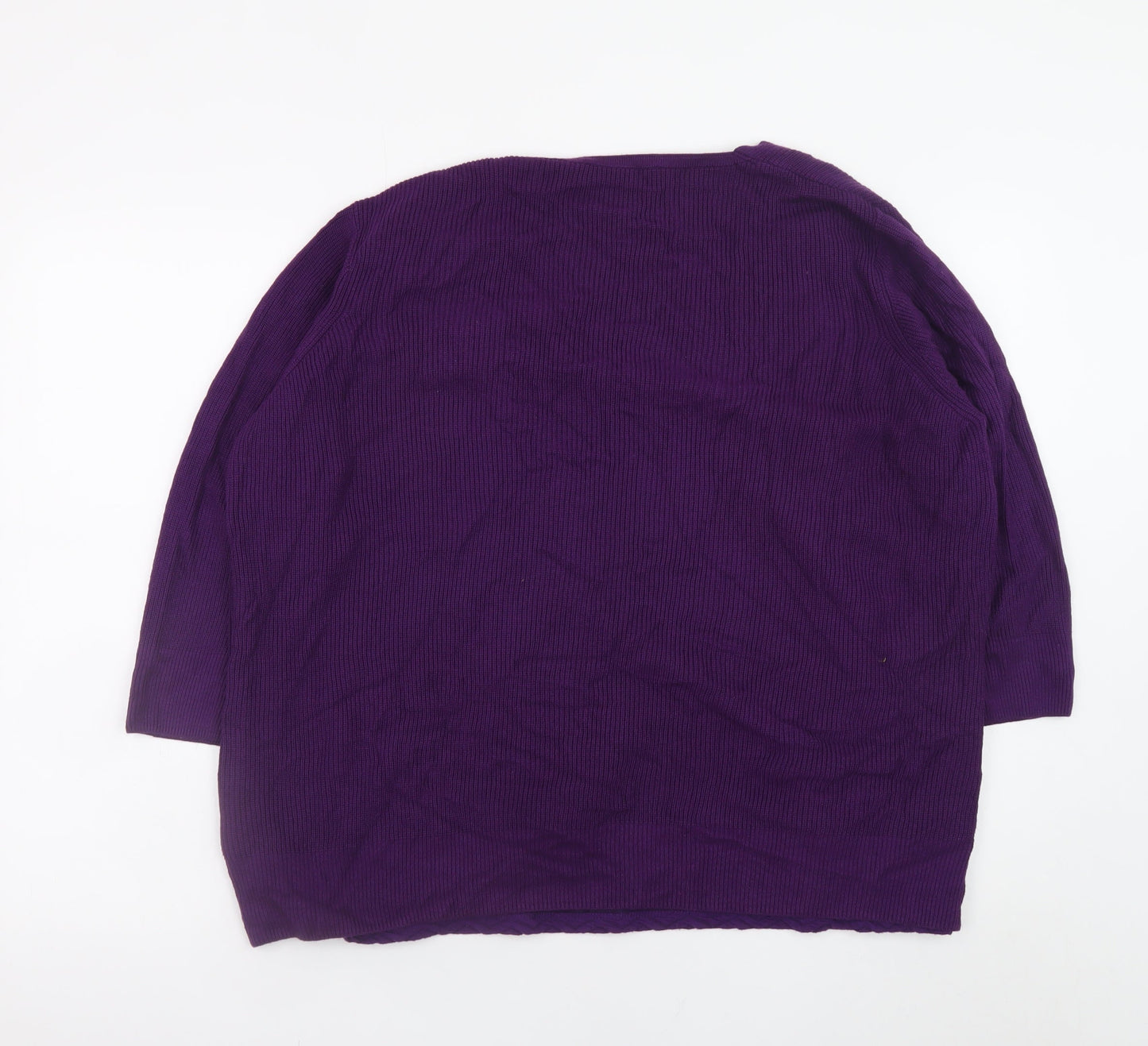 Womens UK Size 24 Marks and Spencer Purple Cardigan Jumper