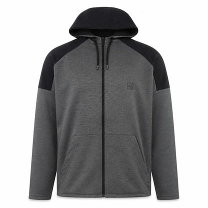 Mens UK Size M U.S. Athletic Grey Full Zip Hoodie