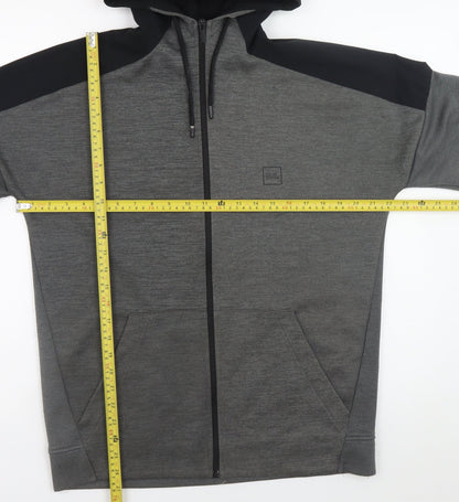 Mens UK Size M U.S. Athletic Grey Full Zip Hoodie