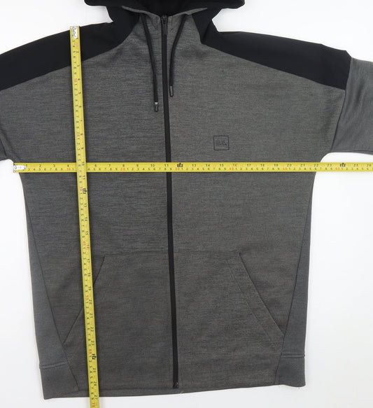Mens UK Size M U.S. Athletic Grey Full Zip Hoodie