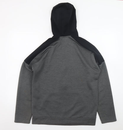 Mens UK Size M U.S. Athletic Grey Full Zip Hoodie