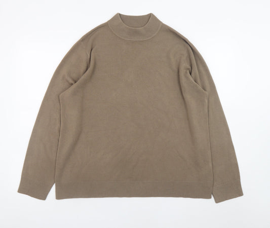 Mens UK Size L BHS Beige Pullover Jumper