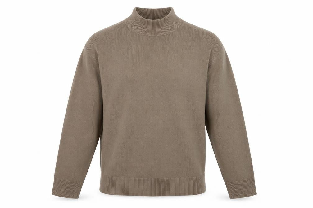 Mens UK Size L BHS Beige Pullover Jumper