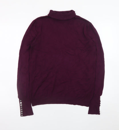 Womens UK Size 12 Wallis Purple Pullover Jumper