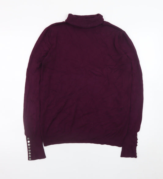Womens UK Size 12 Wallis Purple Pullover Jumper