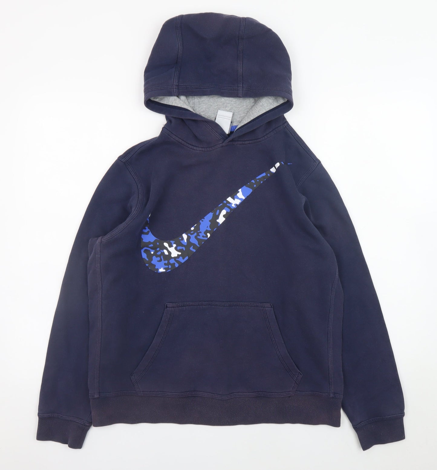 Teens UK Size XL Nike Blue Pullover Hoodie