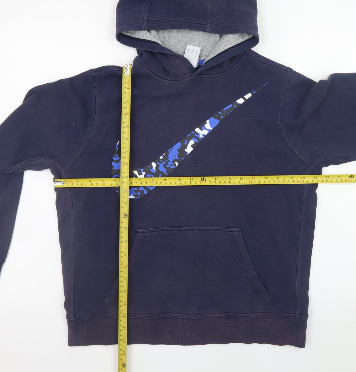 Teens UK Size XL Nike Blue Pullover Hoodie