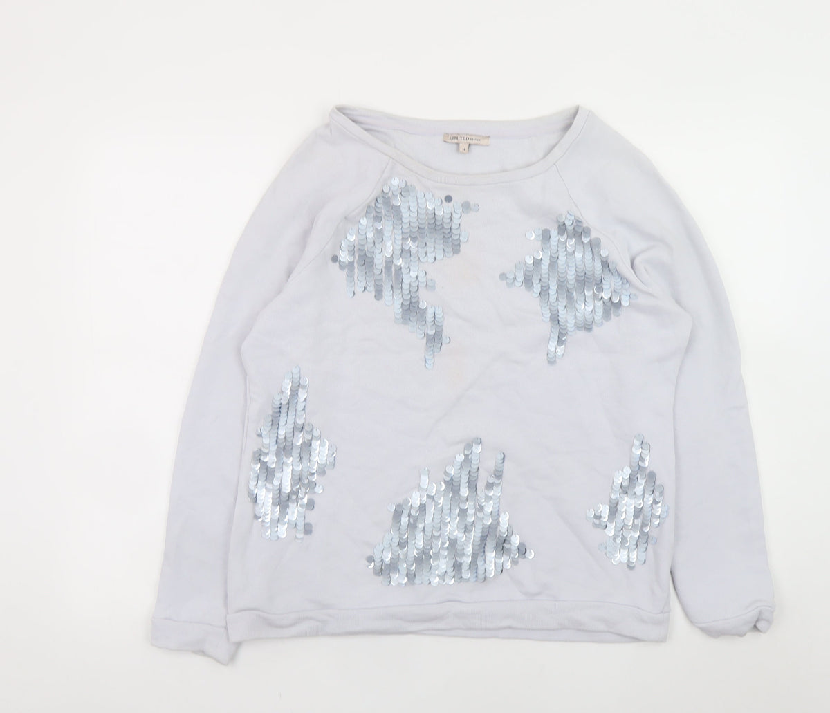 Unisex Adults UK Size L Marks and Spencer White Pullover Sweatshirt
