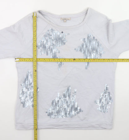 Unisex Adults UK Size L Marks and Spencer White Pullover Sweatshirt