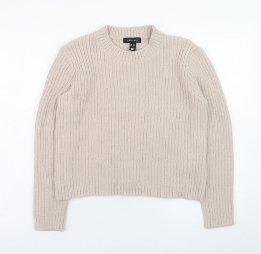 Womens UK Size 12 New Look Beige Pullover Jumper