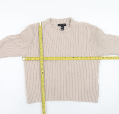 Womens UK Size 12 New Look Beige Pullover Jumper