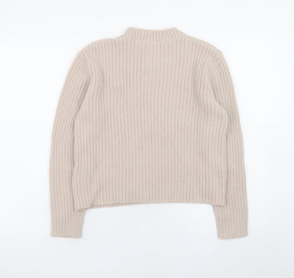 Womens UK Size 12 New Look Beige Pullover Jumper