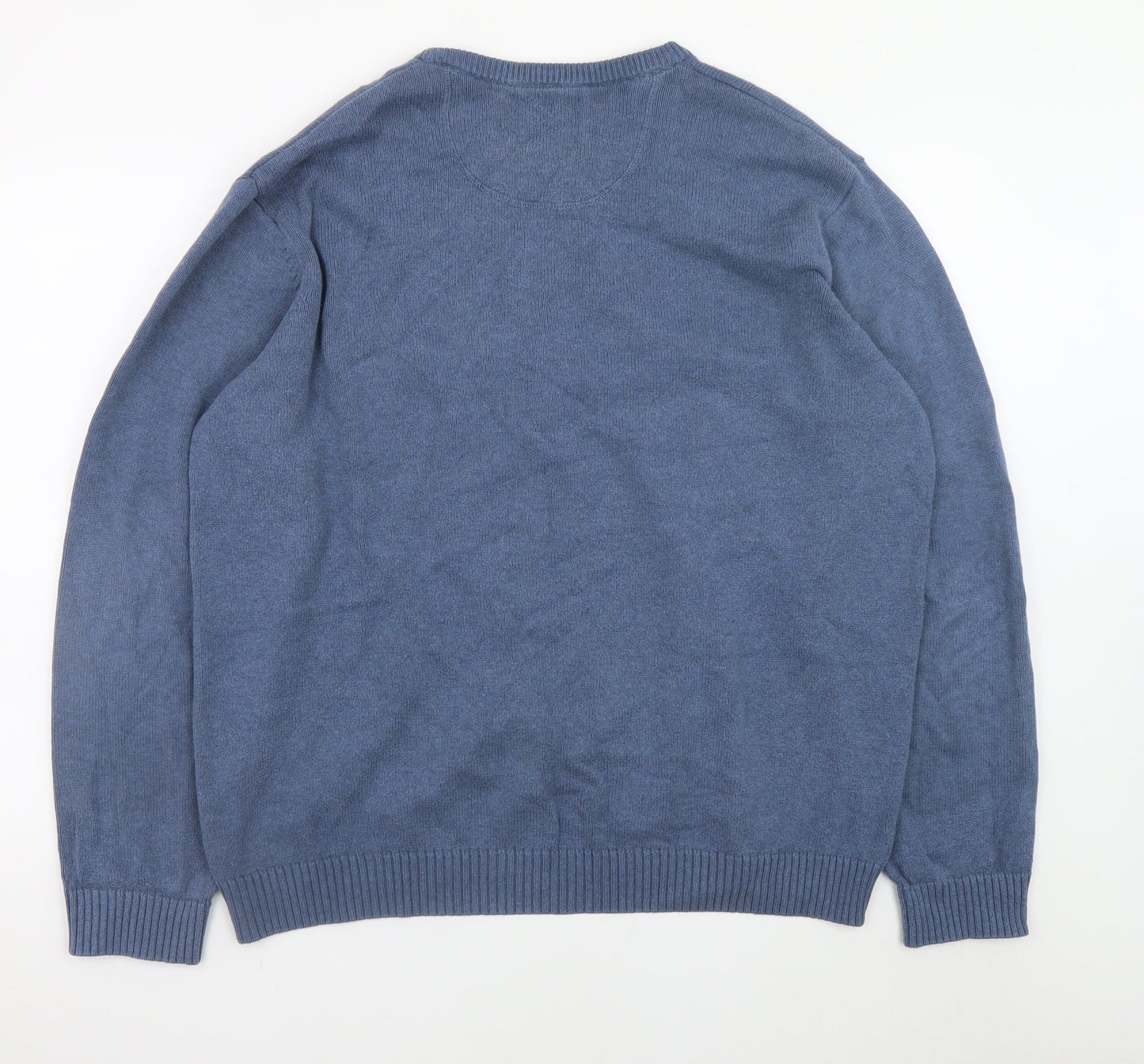 Mens UK Size L Maine Blue Pullover Jumper