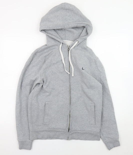 Mens UK Size M Jack Wills Grey Full Zip Hoodie