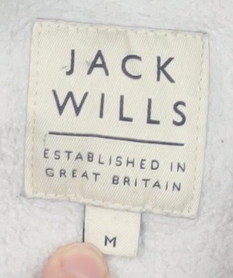 Mens UK Size M Jack Wills Grey Full Zip Hoodie