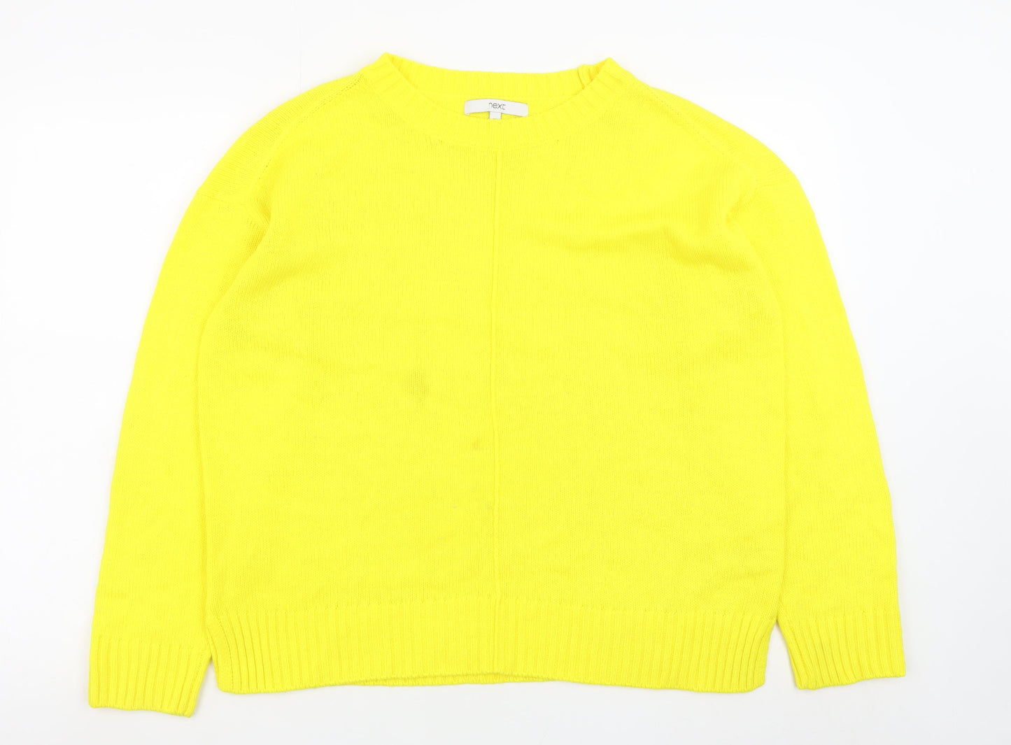 Womens UK Size 14 NEXT Yellow Pullover Jumper