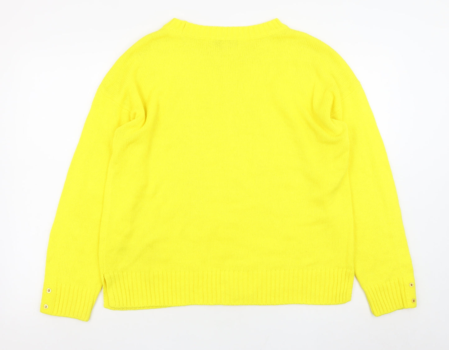 Womens UK Size 14 NEXT Yellow Pullover Jumper
