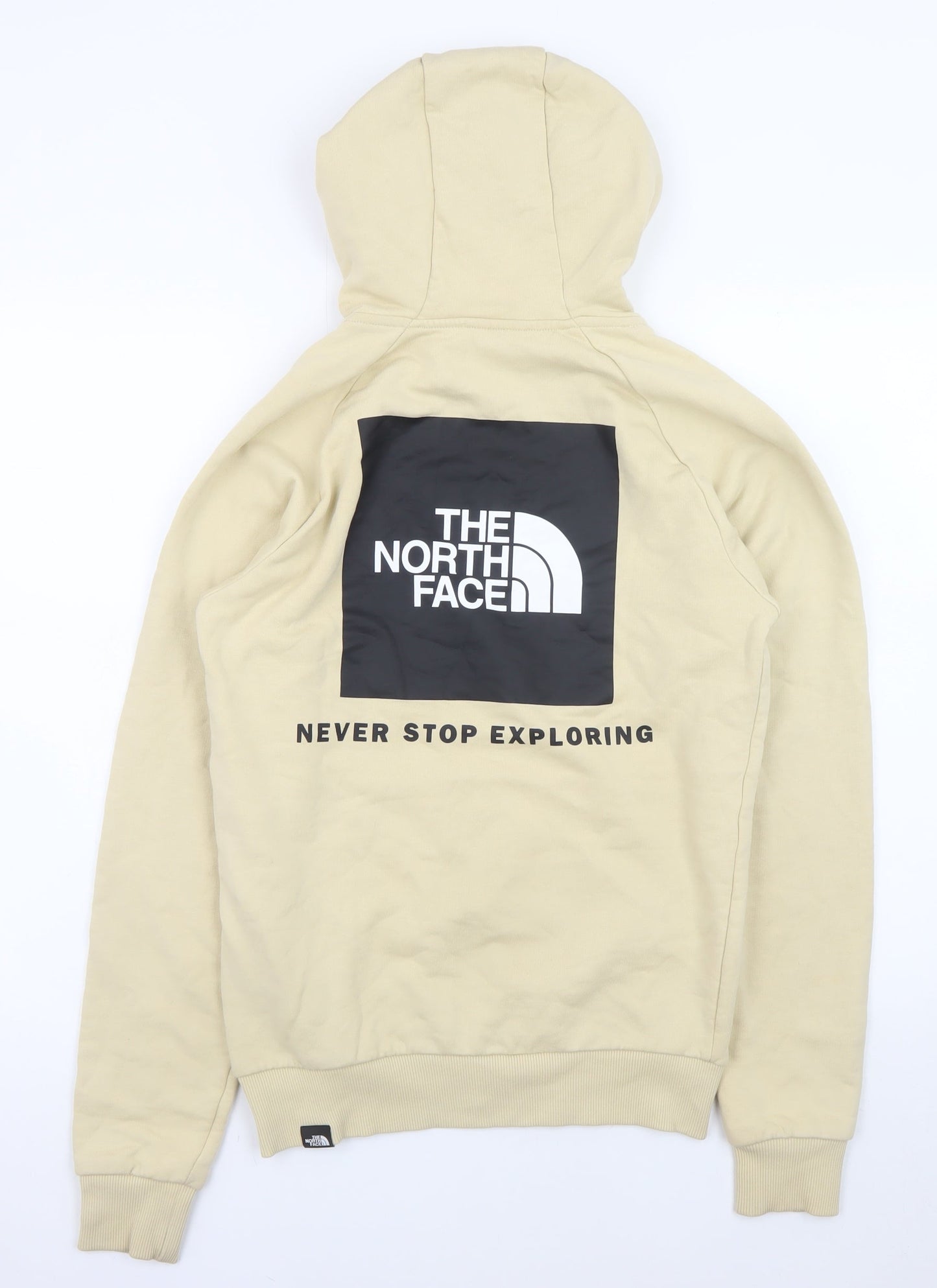 Womens UK Size XS The North Face Beige Pullover Hoodie