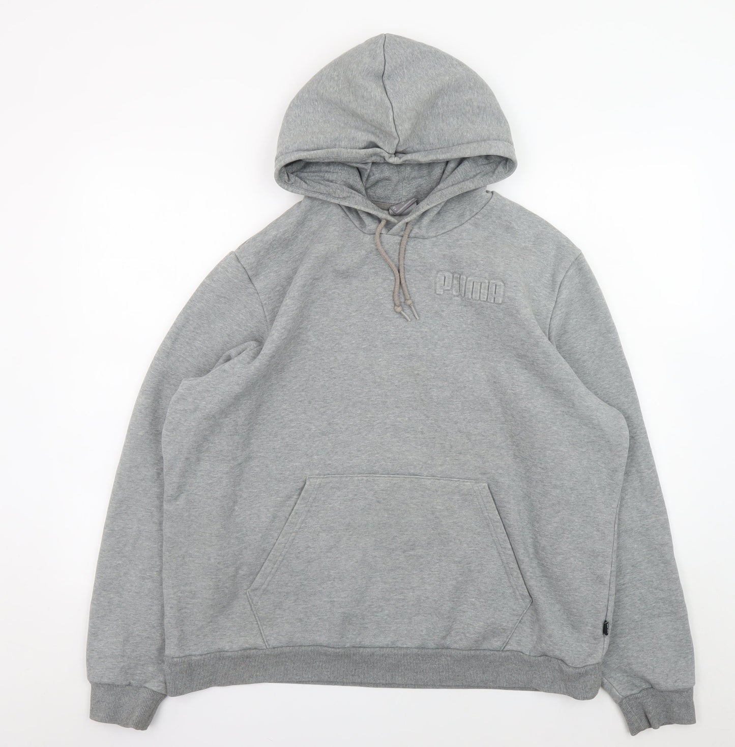 Mens UK Size XL PUMA Grey Pullover Hoodie