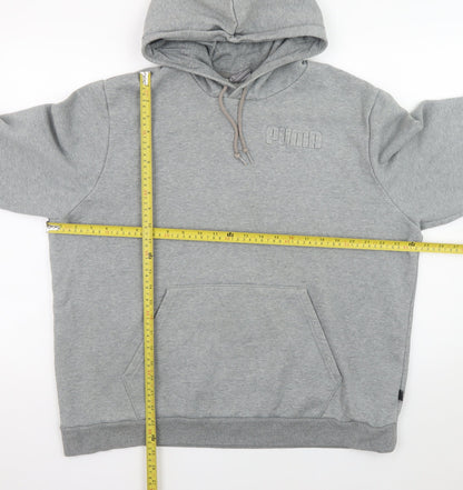 Mens UK Size XL PUMA Grey Pullover Hoodie
