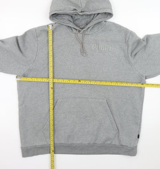 Mens UK Size XL PUMA Grey Pullover Hoodie