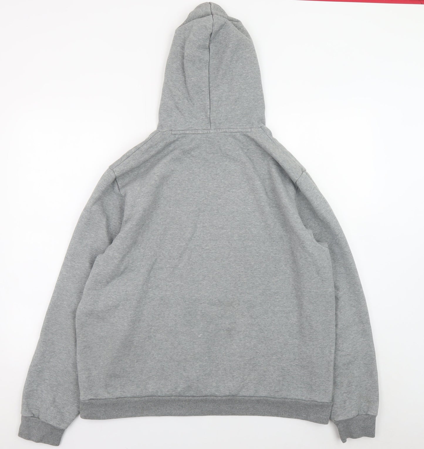 Mens UK Size XL PUMA Grey Pullover Hoodie