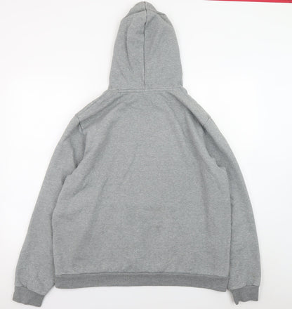 Mens UK Size XL PUMA Grey Pullover Hoodie