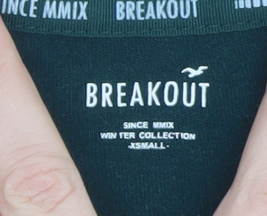 Womens UK Size XS Breakout Green Pullover Sweatshirt