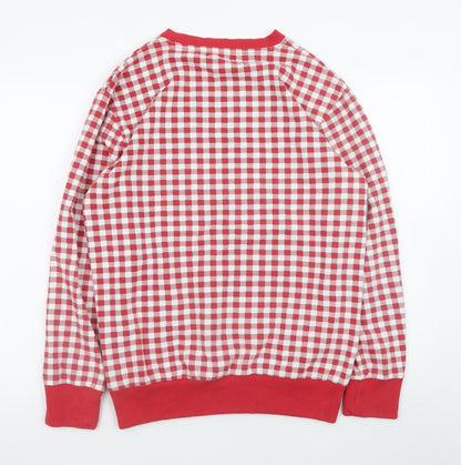 Mens UK Size L Codex Red Pullover Sweatshirt