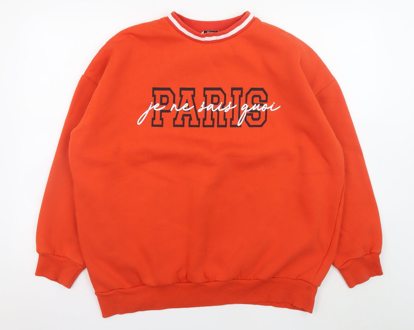 Womens UK Size M TU Orange Pullover Sweatshirt