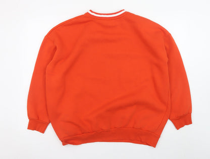 Womens UK Size M TU Orange Pullover Sweatshirt