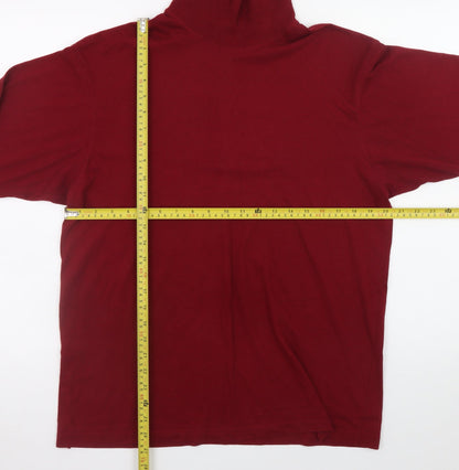 Mens UK Size M Marks and Spencer Red Pullover Jumper