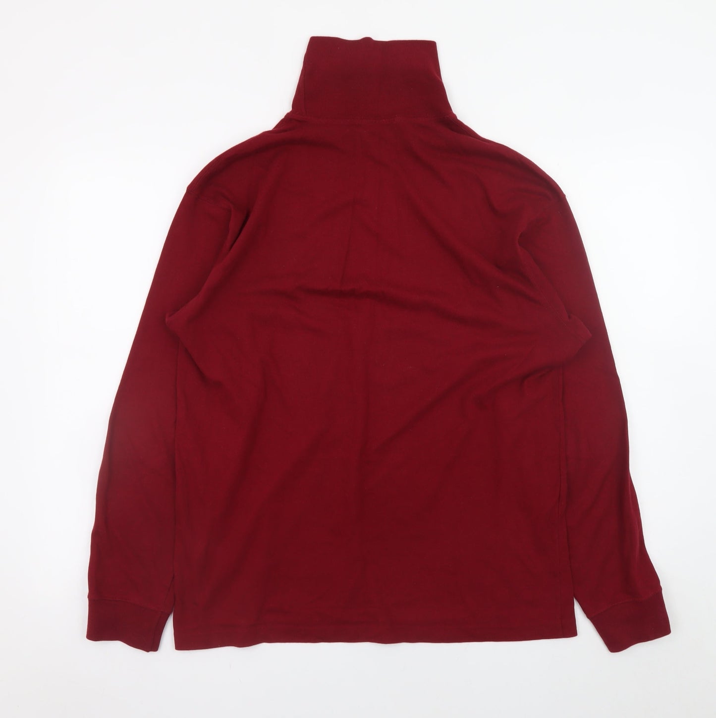 Mens UK Size M Marks and Spencer Red Pullover Jumper