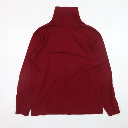 Mens UK Size M Marks and Spencer Red Pullover Jumper