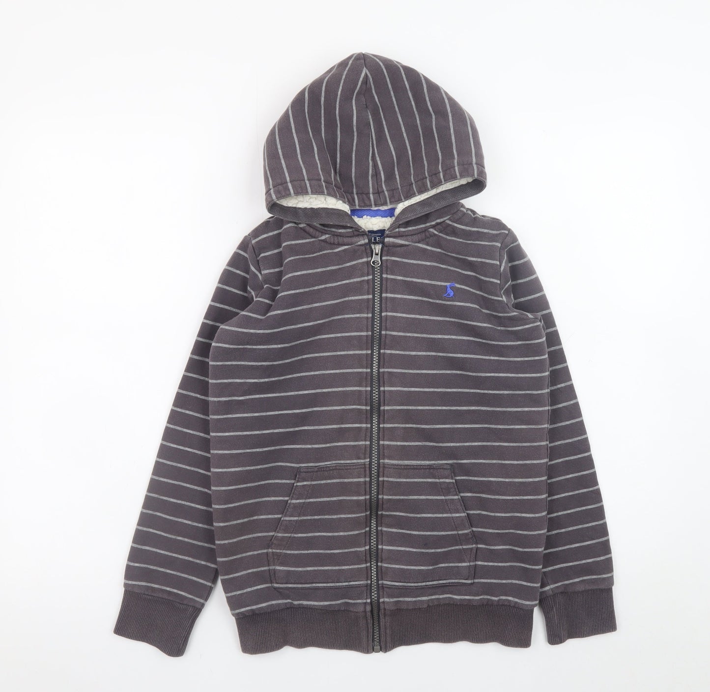 Boys UK Size 9-10 Years Joules Grey Full Zip Hoodie