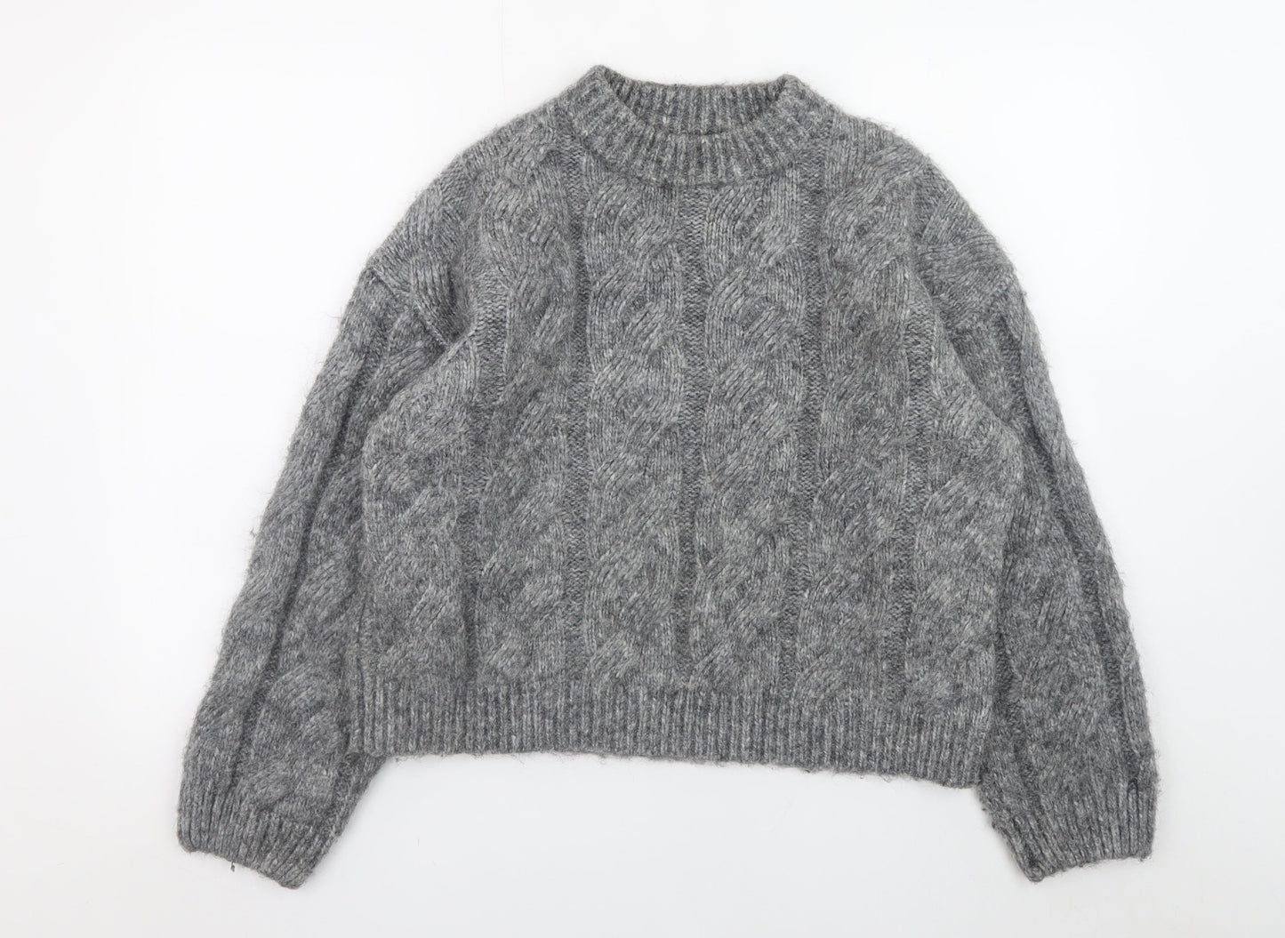 Womens UK Size M Marks and Spencer Grey Pullover Jumper