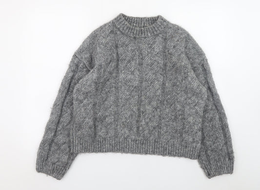 Womens UK Size M Marks and Spencer Grey Pullover Jumper