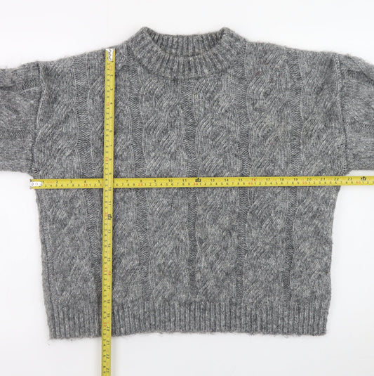 Womens UK Size M Marks and Spencer Grey Pullover Jumper