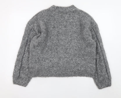 Womens UK Size M Marks and Spencer Grey Pullover Jumper