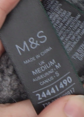 Womens UK Size M Marks and Spencer Grey Pullover Jumper