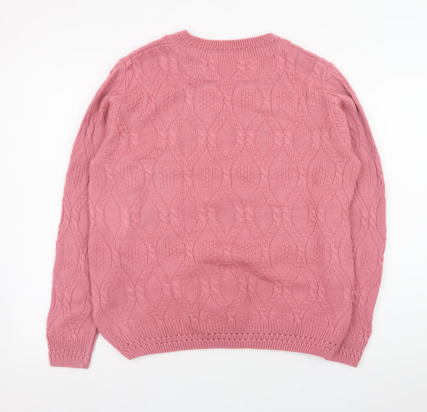 Womens UK Size 14 Beaumonde Pink Pullover Jumper